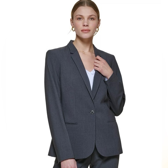 CALVIN KLEIN ONE BUTTON JACKET - Picture 1 of 3